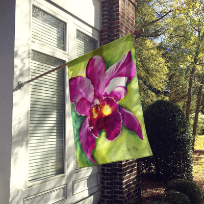 Drapeau de maison 40 po x 28 po Candelaria Orchid Polyester