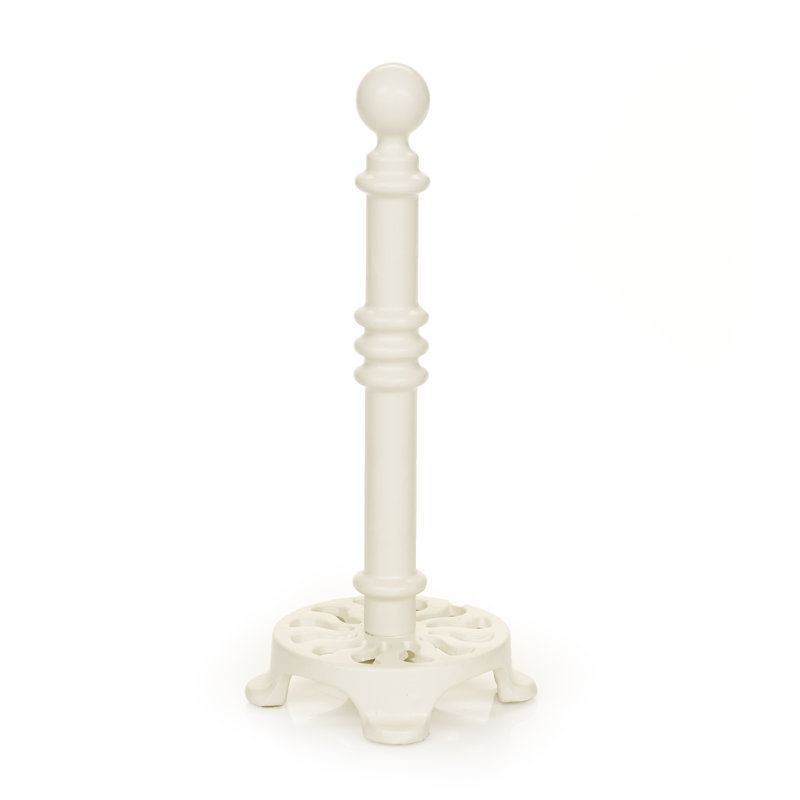 Iron Freestanding Paper Towel Holder, Champagne