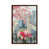 Toile avec cadre en bois brun classique