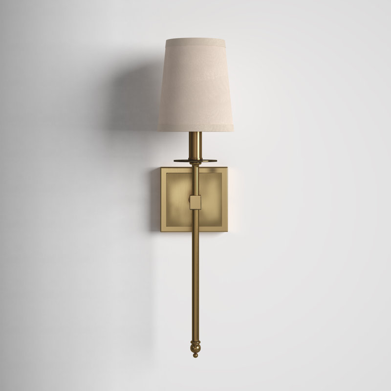 Aayush 1-Light Dimmable Wallchiere, Brass