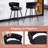 Counter Height Bar Stools Set of 2 - 360° Swivel with Suede Fabric & Modern Woven Design, Backrest & Footrest for Kitchen Cafe Pub-1347705747-1369249178