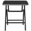 Ensemble de table de patio en rotin 5 pièces et 4 chaises empilables avec plateau en verre trempé Patiojoy