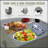 Outdoor Kitchen Island With Storage, Aluminum Kitchen Storage Island Outdoor Grill Table, Freestanding Outdoor Prep Table Grill Storage Cabinet With Protective Cover For BBQ, Deck, Patio