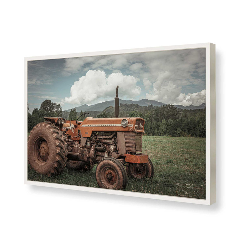 «Old Puller» par Nathan Larson, reproduction d'art, L 18 po x H 12 po, Blanc, Impression encadrée