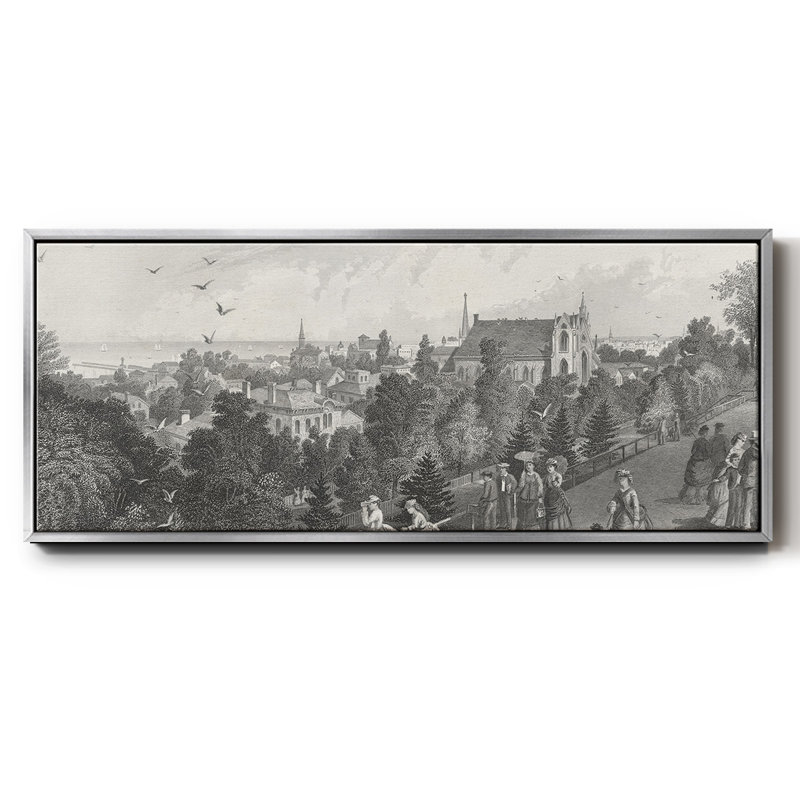 City of Cleveland - toile encadrée, H 24 po x l 60 po
