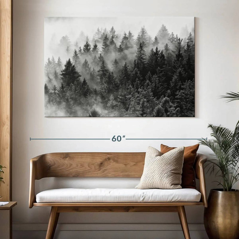 Alvord Misty Summer Forest, H 34 po x l 51 po