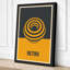 Golden Sphere Retro - Wrapped Canvas-243798033-243798248