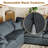 7-Piece Modular Sectional Sofa Cloud Couch, Reversible Living Room Set-1808923831