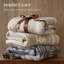 Couverture simple en mélange de coton et ivoire Alberta-121388908-121388911