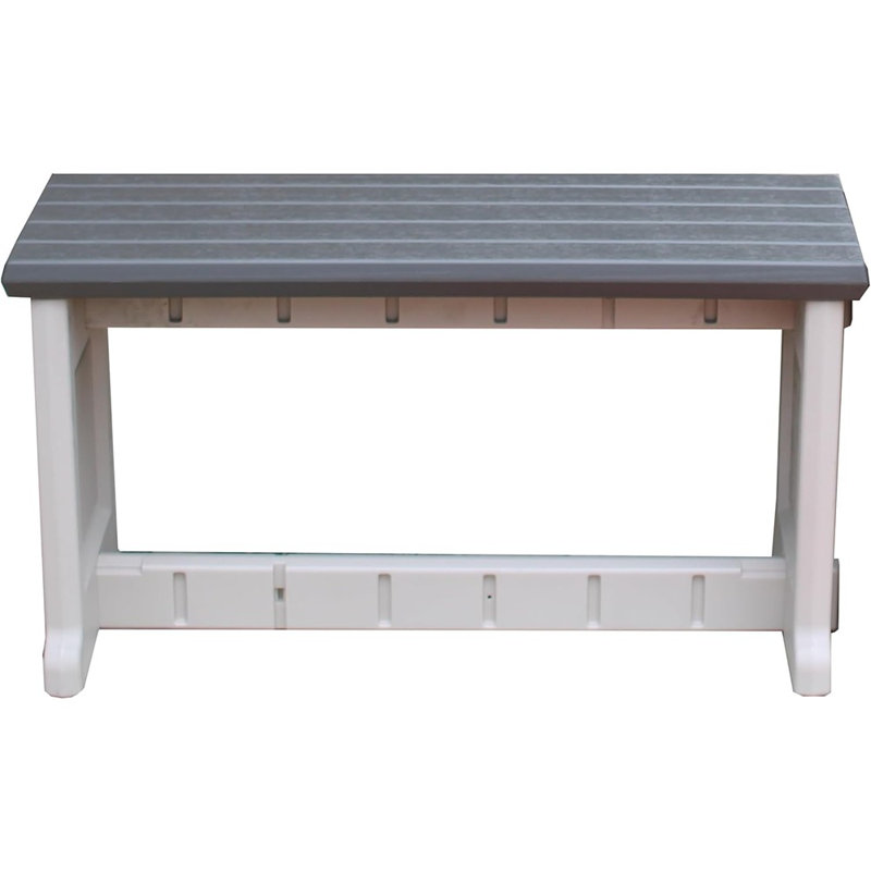 Banc, plateau avec côtés, 1 paquet - Fièrement fabriqué ..., Gris