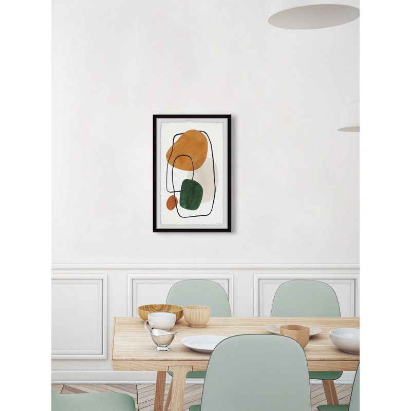 Virtually Connected - Single Picture Frame Painting, 45cm H x 38cm W x 3.81cm D
