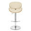 Brennan Swivel Upholstered Adjustable Height Counter Stool with Metal Frame-20471425