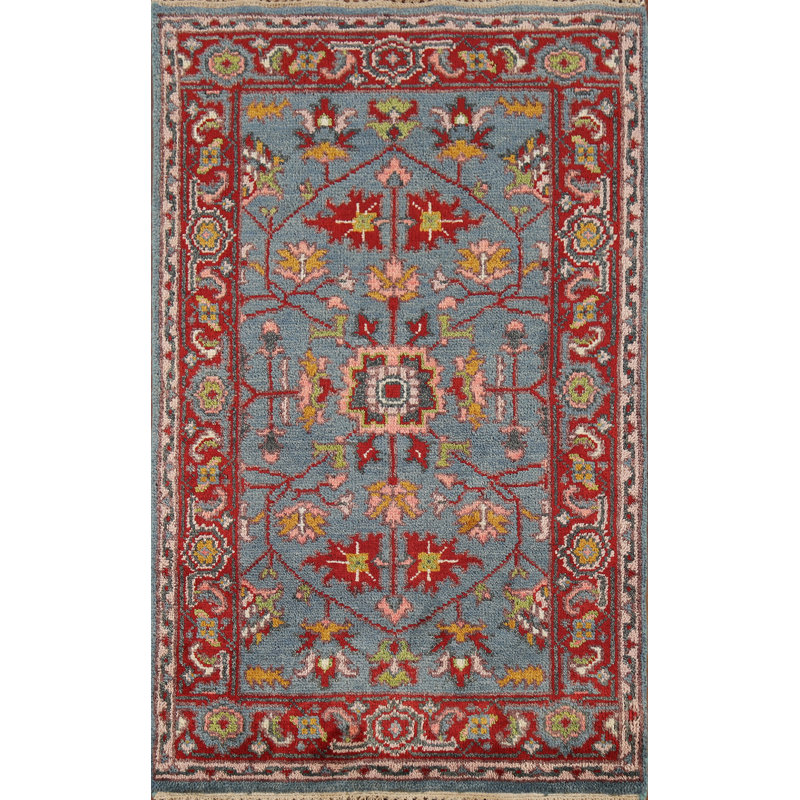 Tapis bleu Oushak 3 x 5