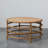 Rattan and Banana Leaf Round Coffee Table