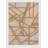 Evalynn Abstract Machine Woven Chenille/Polyester Area Rug in Gold-304287510