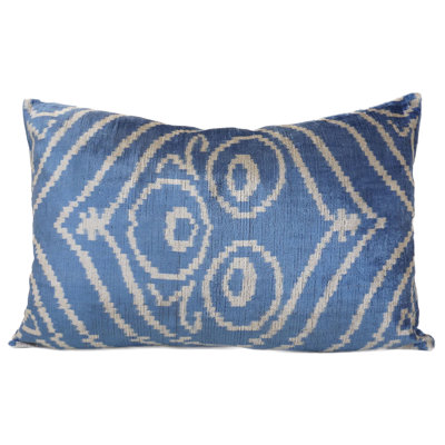 Blue Chintamani Velvet Pillow Cover And Insert