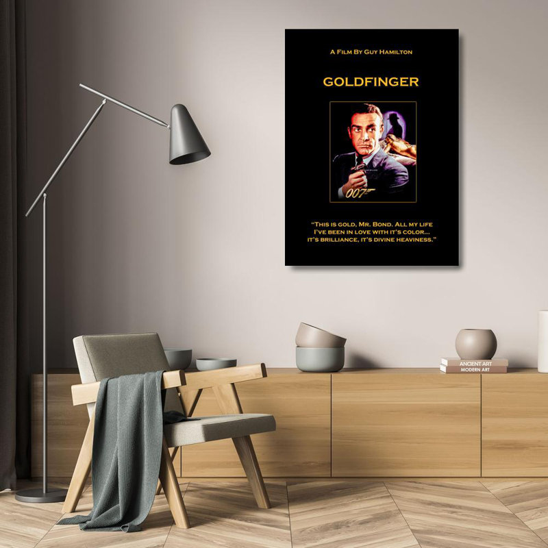Goldfinger, 24" H x 18" W