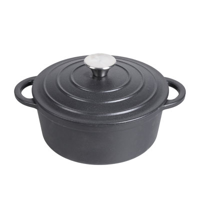 Belfry Kitchen Cast Iron Round Dutch Oven