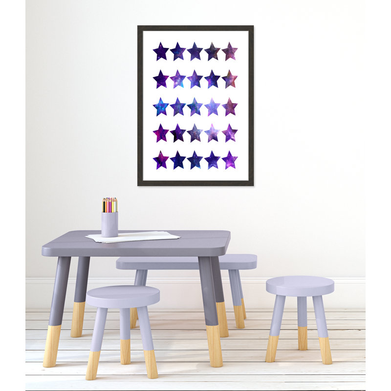 Décoration murale pour enfants rockin, H 36,5 po x l 26,5 po x P 0,63 po, Cadre noir