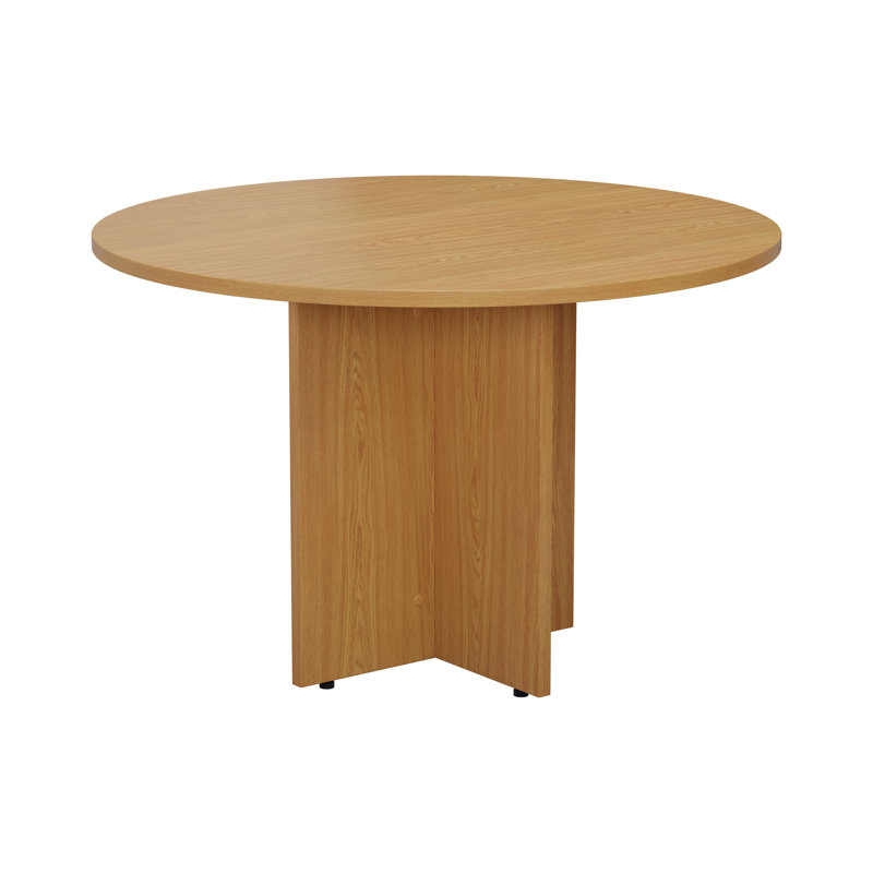 Buariki 110cm Circle Conference Table, Oak