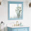 Miroir rectangulaire moderne en bois massif avec cadre H 33 po-1247881754-1247881755