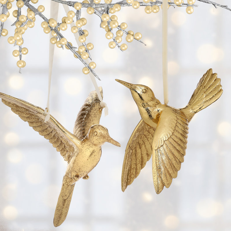 Ornements en résine de colibri