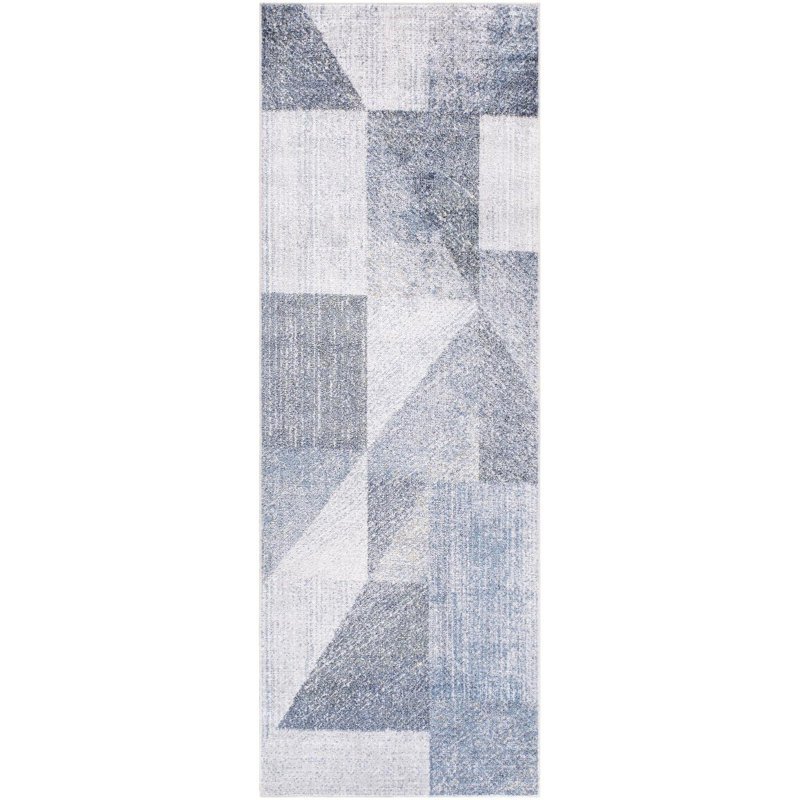 Janiaha Washable Geometric Indoor Rug, Runner 2'7" x 7'3"