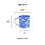Crow Canyon Enamelware Splatter 16 oz Mugs, Grey-850983466-865281956