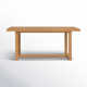 Modica 70'' Pine Solid Wood Sled Dining Table