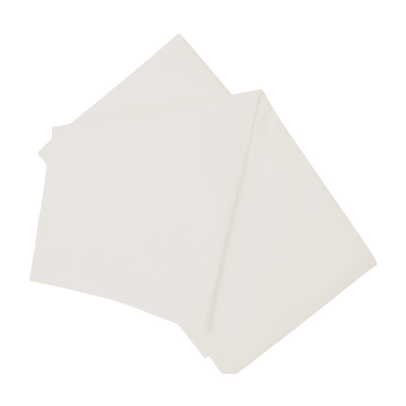 200 TC 100% Pure Cotton 100% Cotton Percale Flat Sheet, Ivory, Single (3')