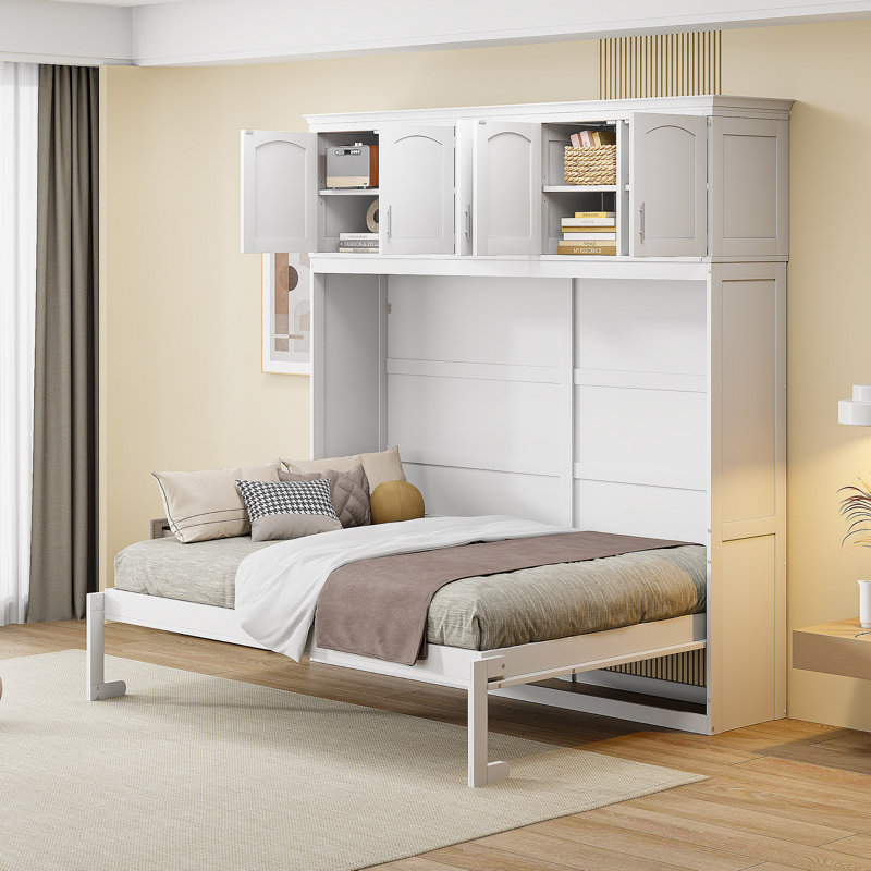Murphy Bed Wall Bed With Top Cabinets