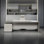 Bureau d'ordinateur de luxe de style moderne avec casiers