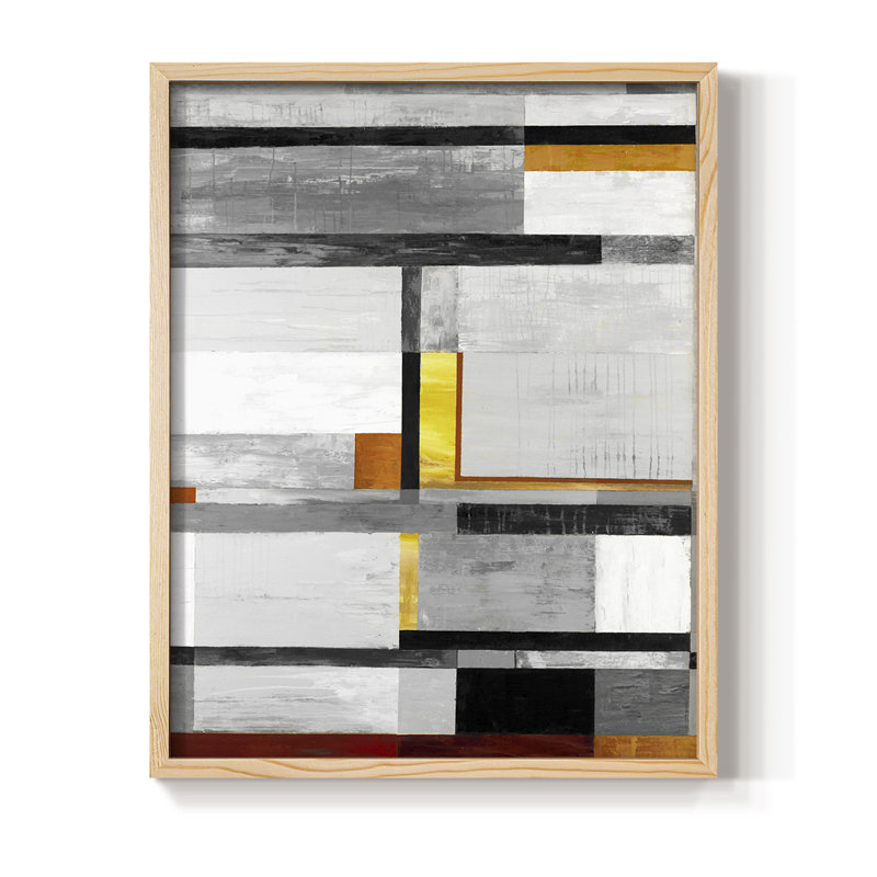 Reproduction encadrée Retro Spectrum V7 - bois massif, Naturel, H 11 po x l 9 po