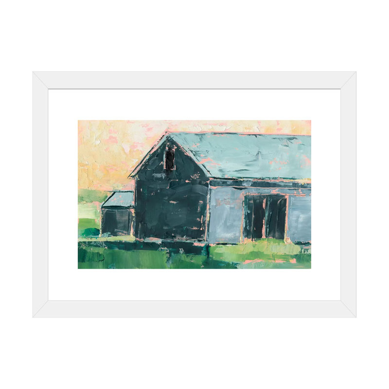 «Southern Glow II» par Ethan Harper - reproduction d'art, H 24 po x l 32 po x P 1 po, Papier encadré blanc, Blanc