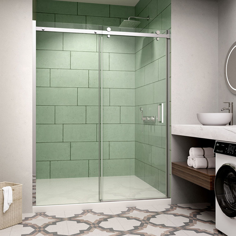 60'' - W x 74'' H  Frameless Sliding Shower Door JP0226-01