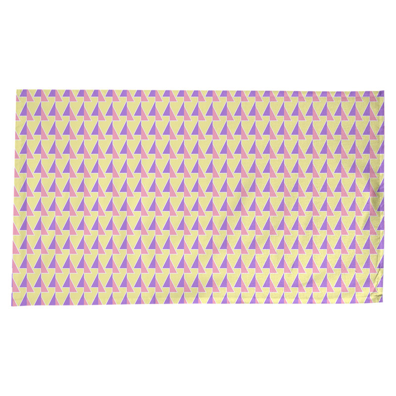 Shifted Arrows Tablecloth, Purple/Yellow/Pink