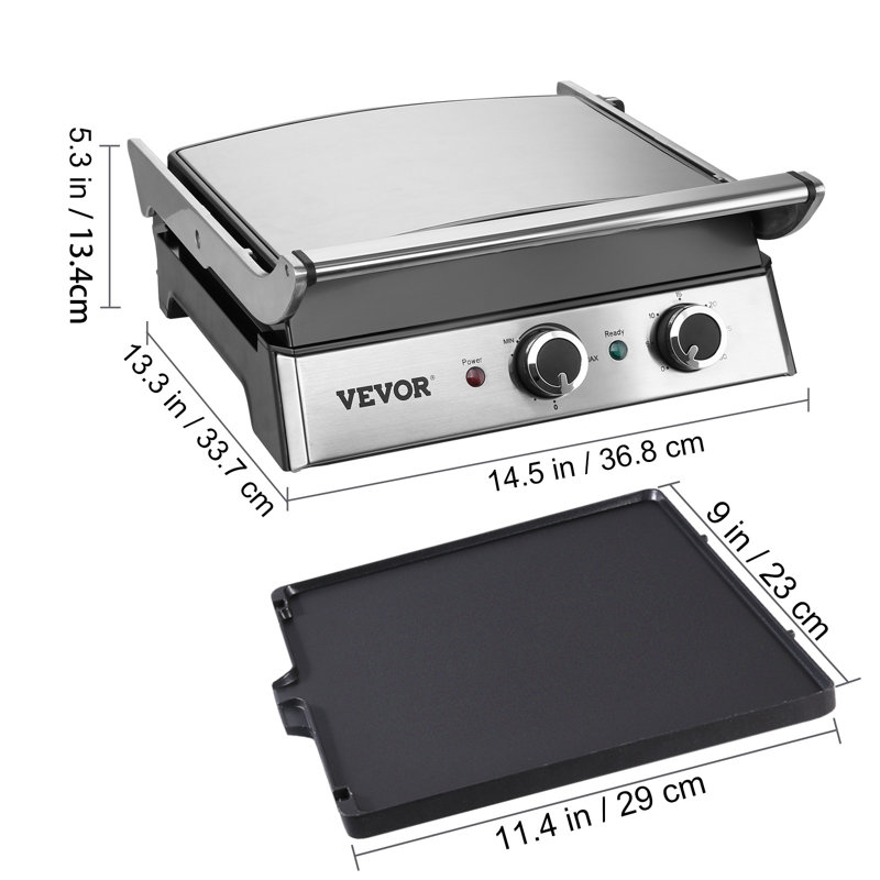Barbecue électrique de comptoir à brûleur simple pliable d'intérieur / extérieur l 14,5 po x P 13,3 po VEVOR