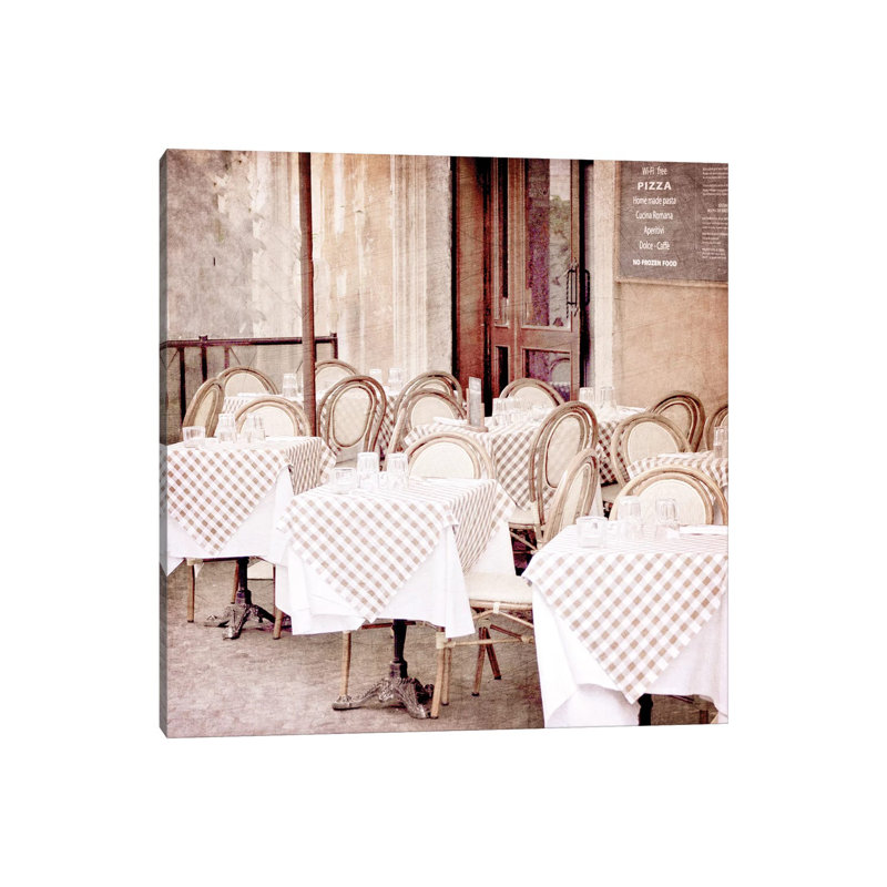 Paris Bistro I by Kimberly Allen - Wrapped Canvas Print, 45.72 cm H x 45.72 cm W