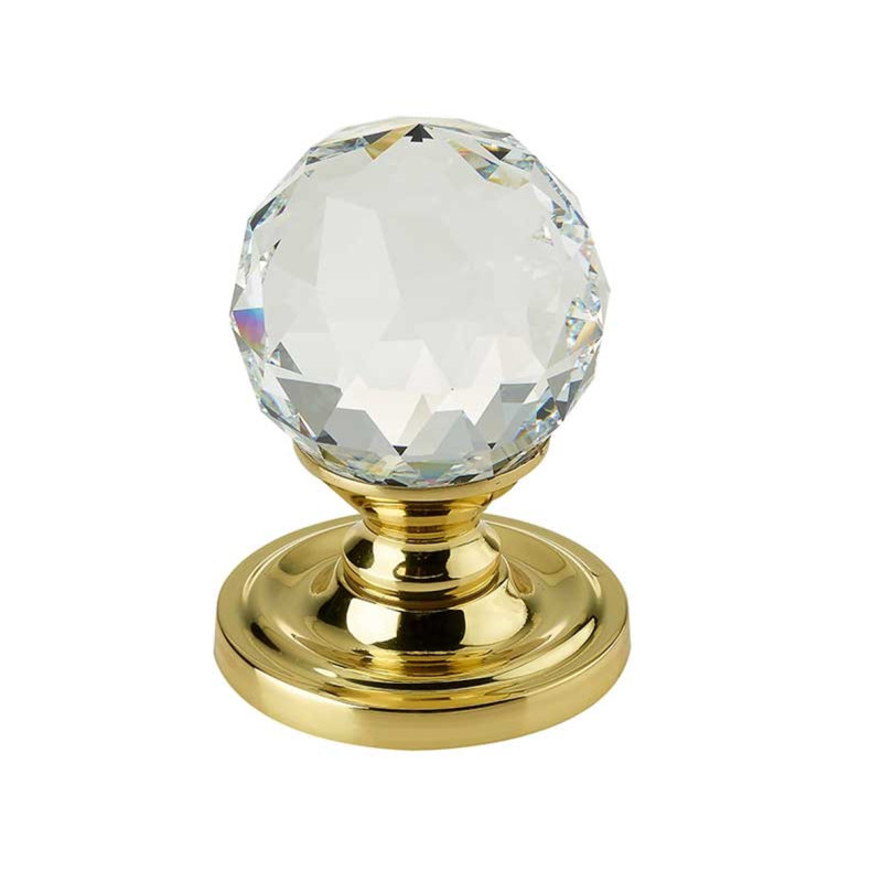 Obadiah Passage Knobset, Polished Brass