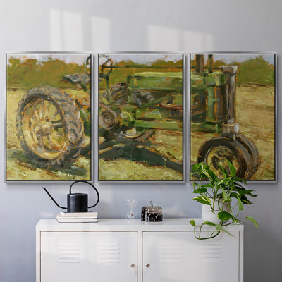 Rustic Tractors I 3 pièces