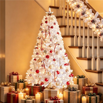 Pre-Lit Fir Artificial Christmas Tree