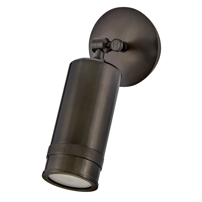 Pratt 12.5" Aluminum Pivotable Wall Mount Lantern, Black Oxide