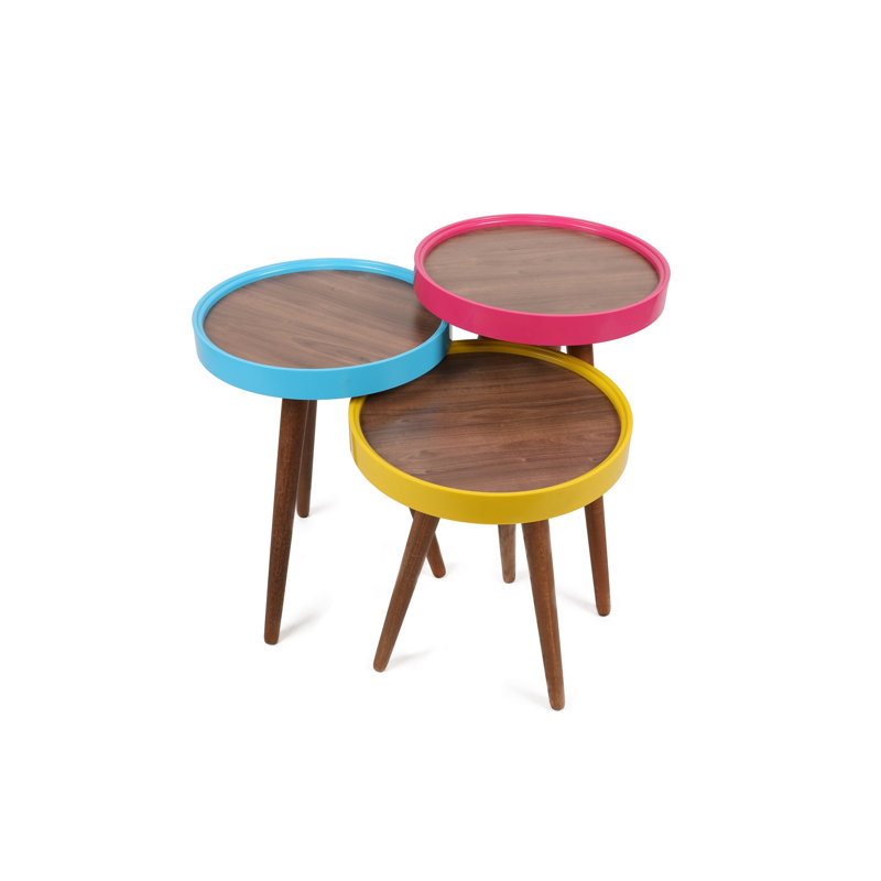 Tables gigognes 3 plateaux