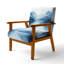 Chaise rembourrée Lake Mountains - Fauteuil scandinave Calming Lake I-1178177437