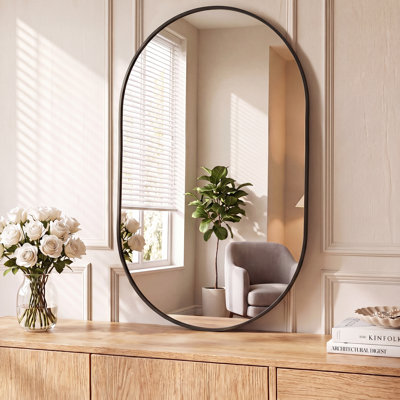Miroir de salle de bain mural moderne en aluminium