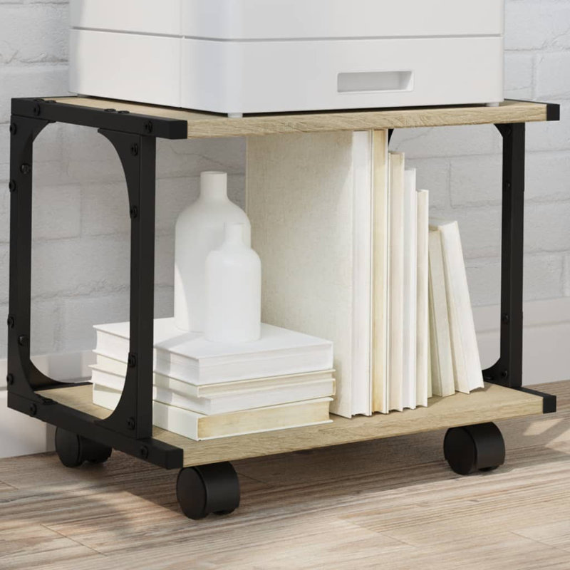 33.5cm H x 41cm W Printer Stand, Sonoma Oak