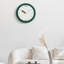 Horloges murales analogiques rondes vertes-2067332063