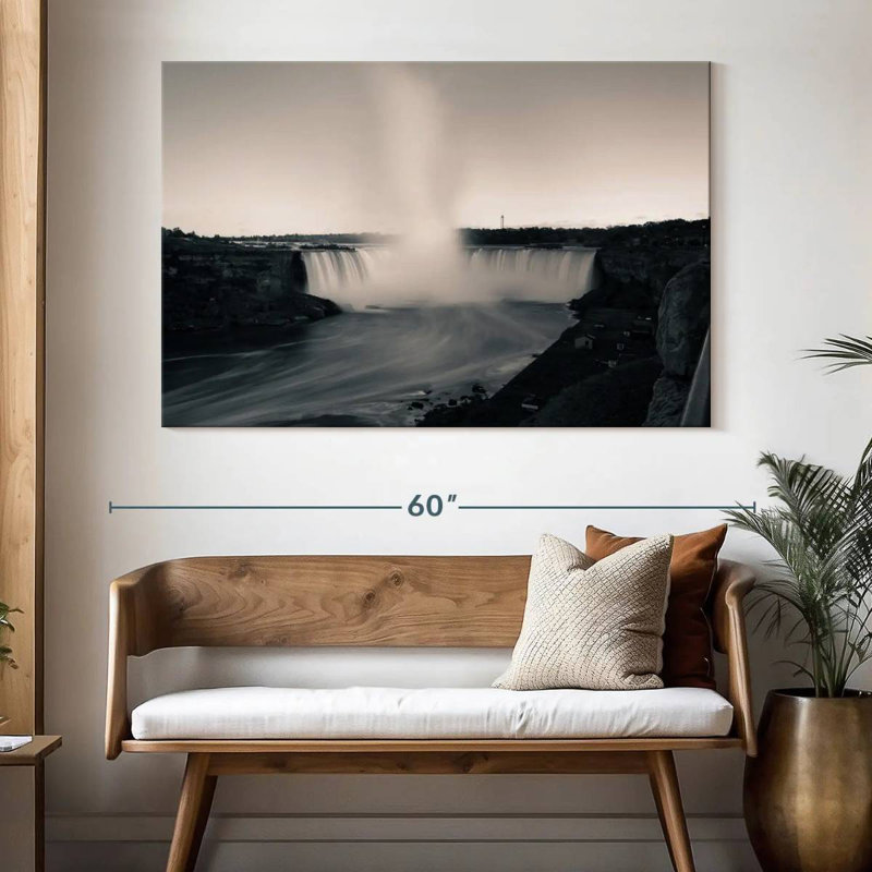 Alvord - Chutes du Niagara monochromes, H 34 po x l 51 po