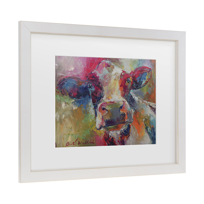 « art cow 4592 », impression, H 11 po x l 14 po x p 2 po, Cadre blanc