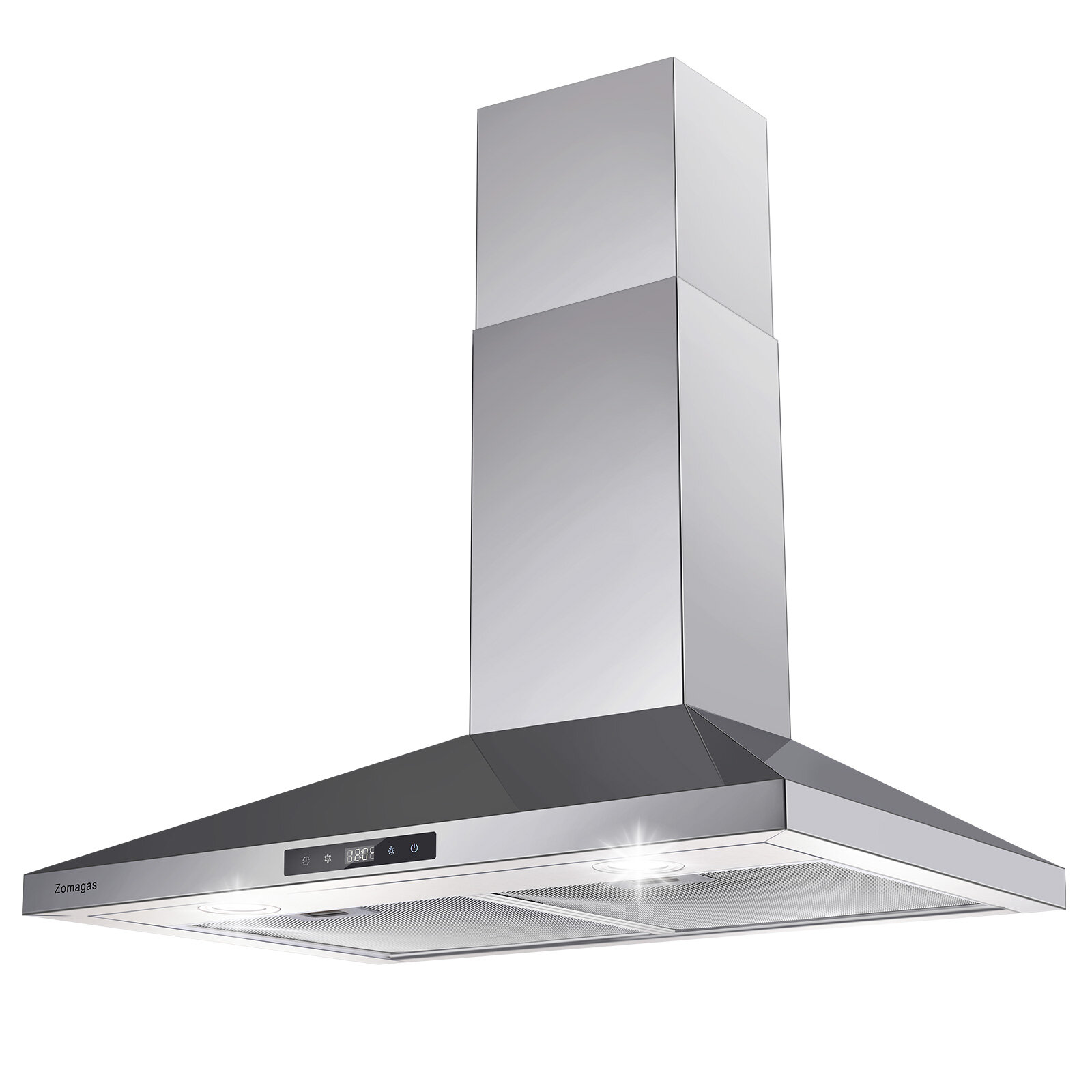 30 Wall Mount Range Hood Stainless Steel 450CFM Kitchen Over Stove Vent w/  LEDs